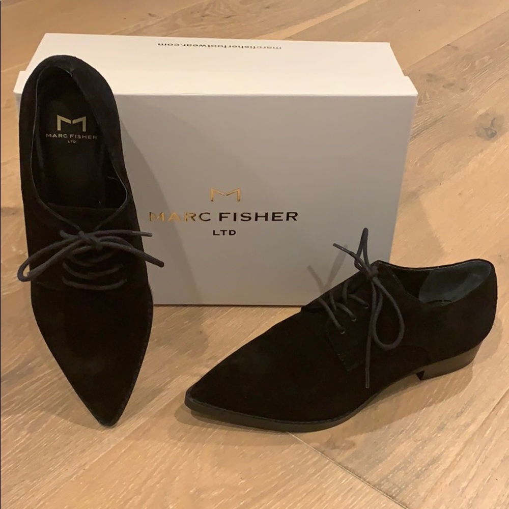 Marc Fisher Finna pointy derby shoes. Nordstrom.